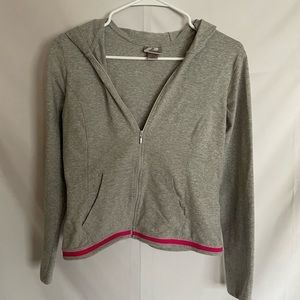 Women's Pro Spirit Gray Zippered Hoodie - Size L (Used)